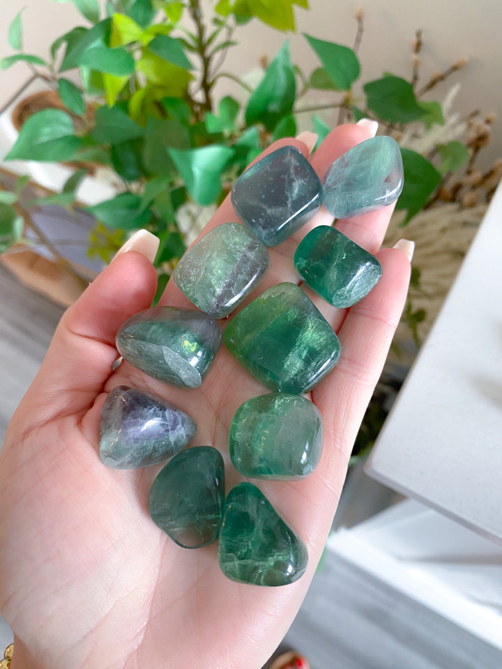 Green Fluorite Tumble