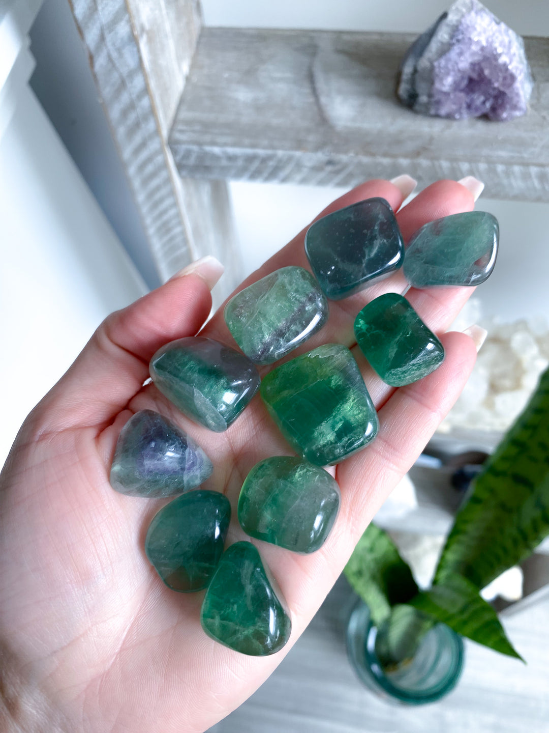Green Fluorite Tumble