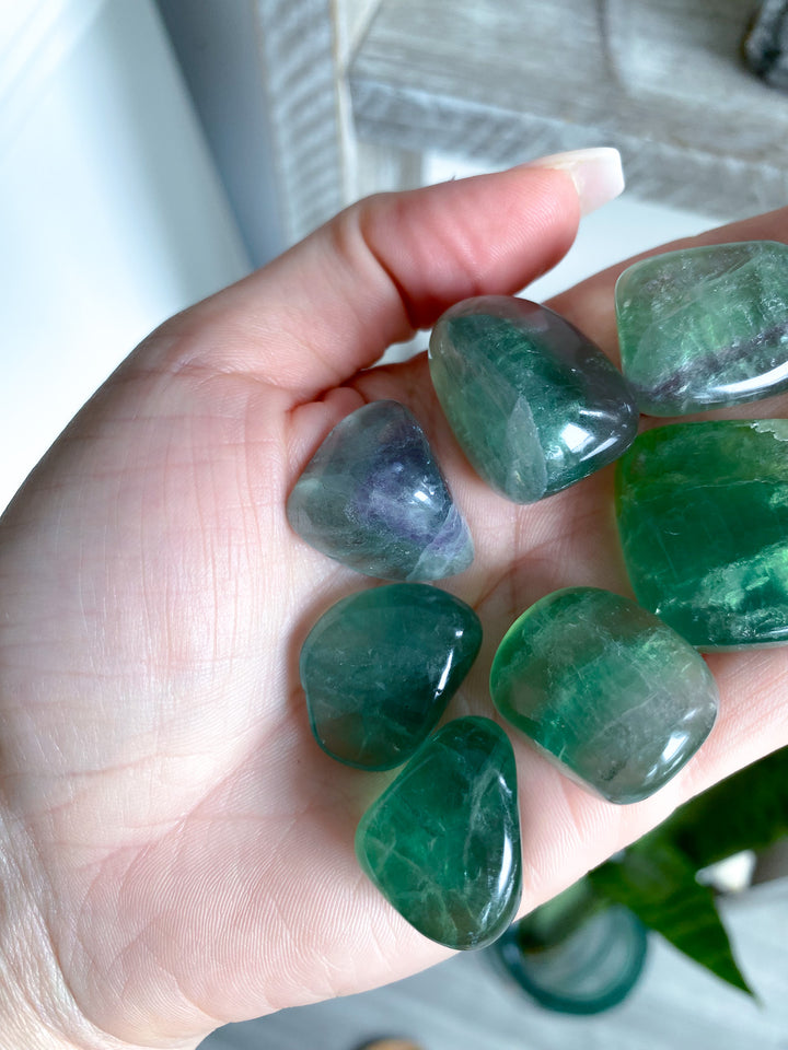 Green Fluorite Tumble