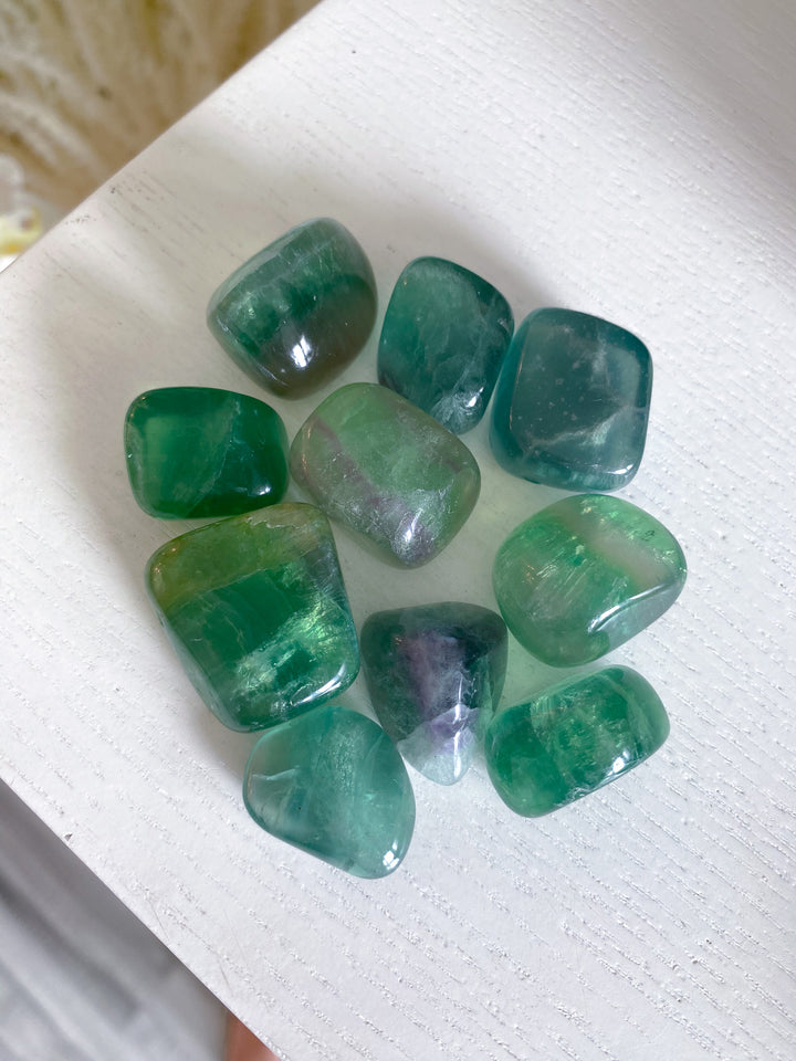 Green Fluorite Tumble
