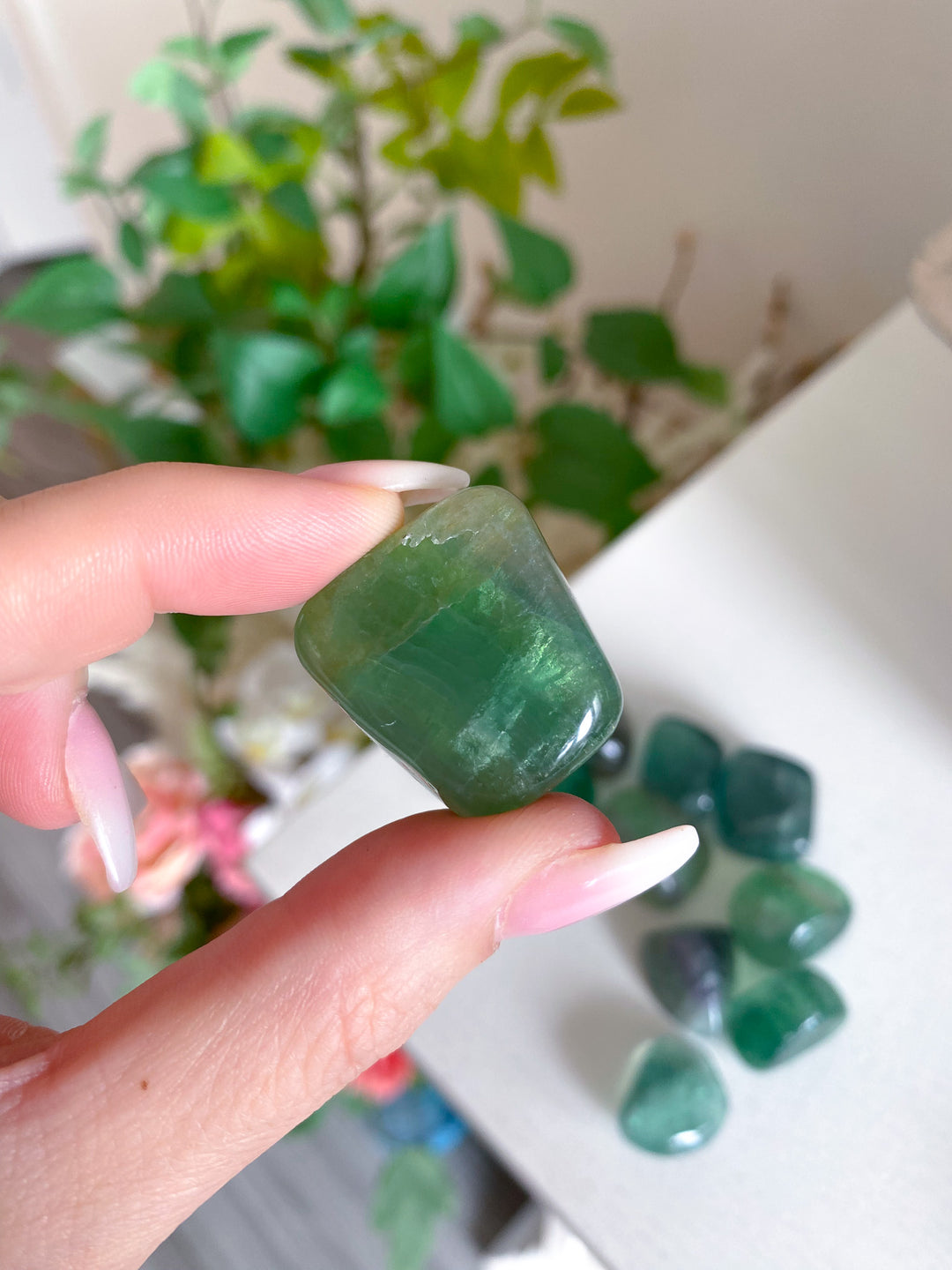 Green Fluorite Tumble