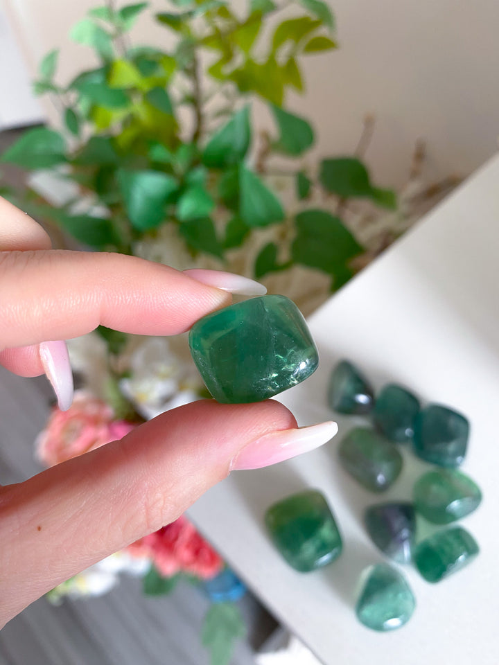 Green Fluorite Tumble