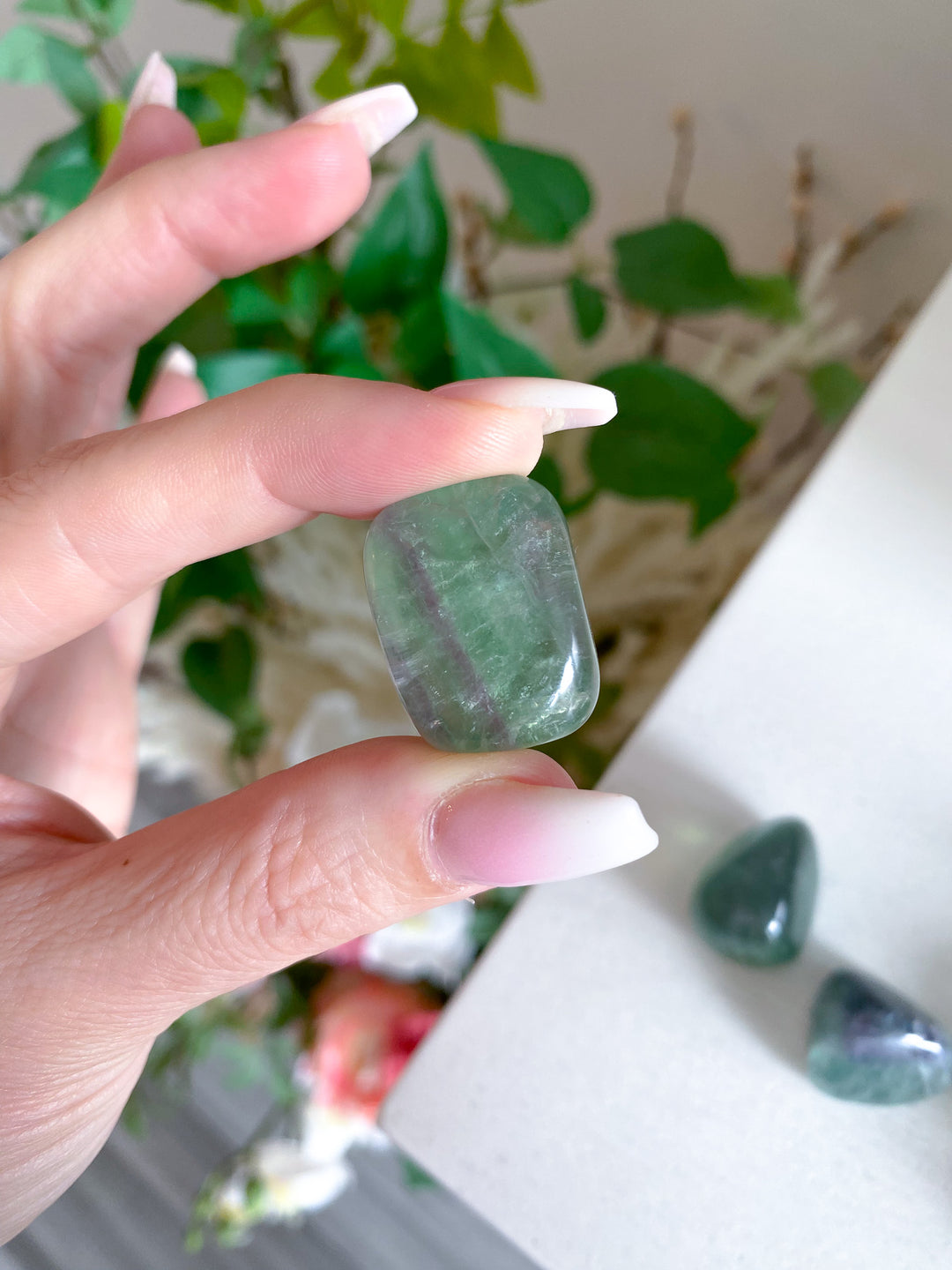 Green Fluorite Tumble