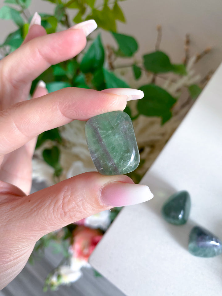 Green Fluorite Tumble
