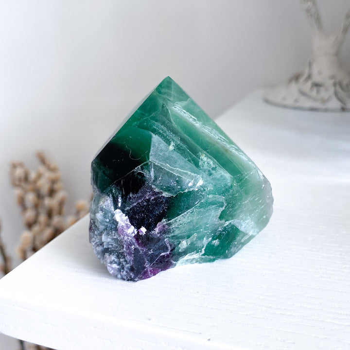 Fluorite Top Polish Point #20