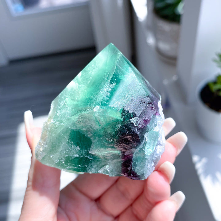 Fluorite Top Polish Point #20