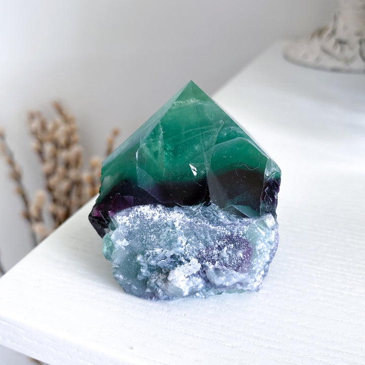 Fluorite Top Polish Point #20