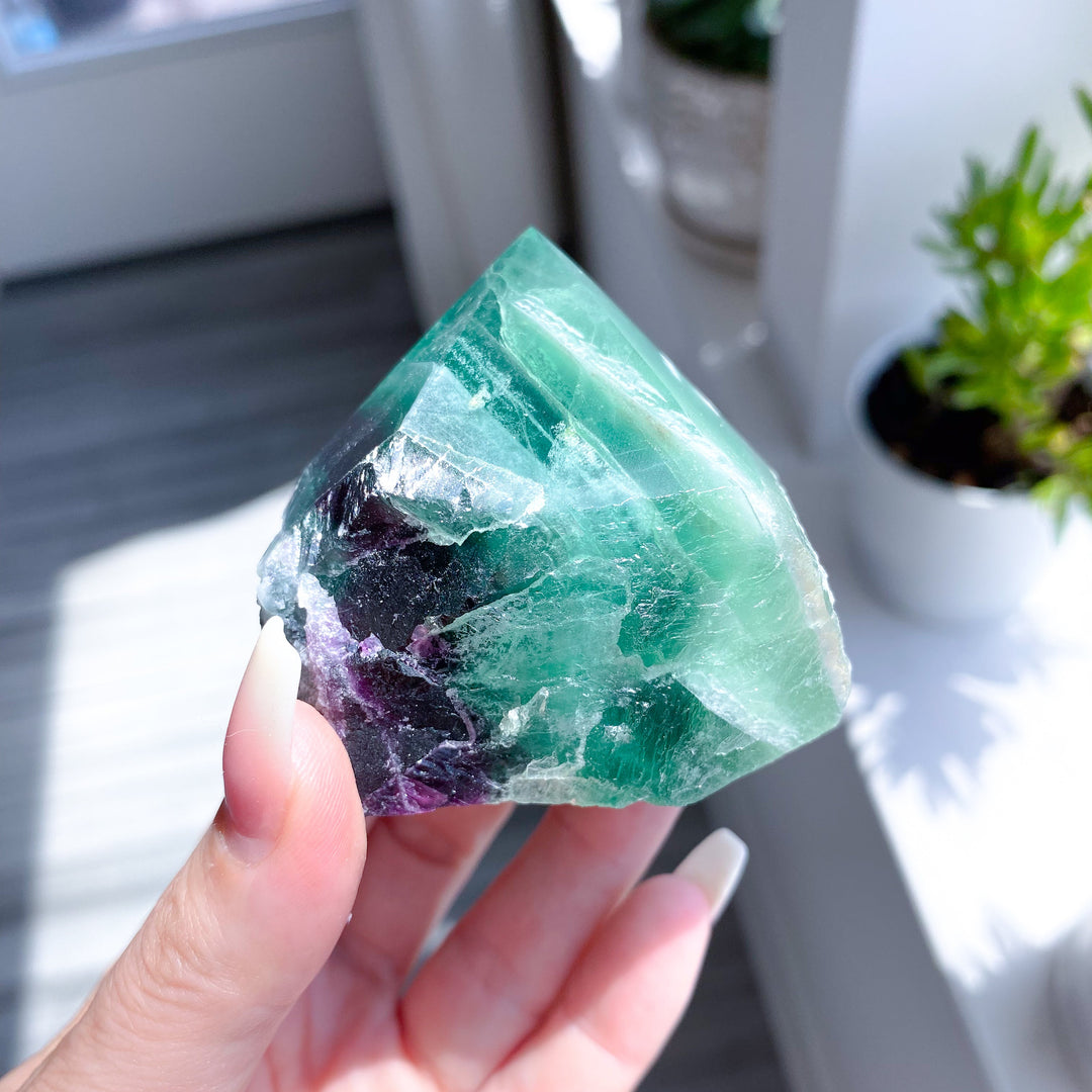 Fluorite Top Polish Point #20