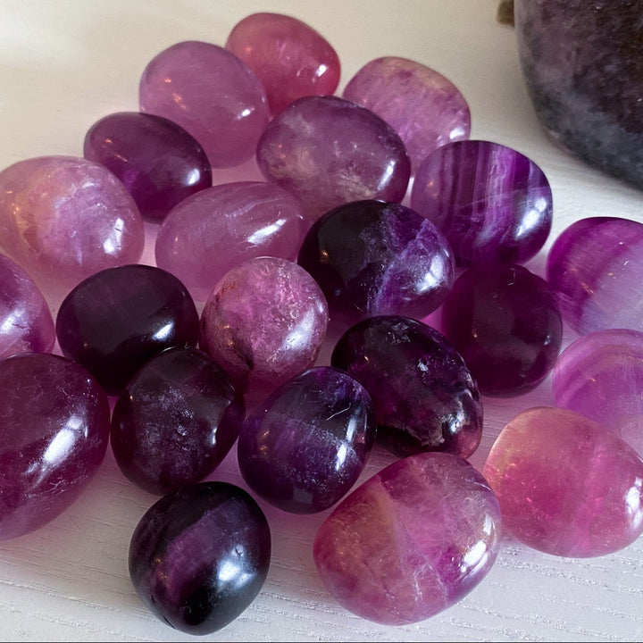 Purple Fluorite Tumble