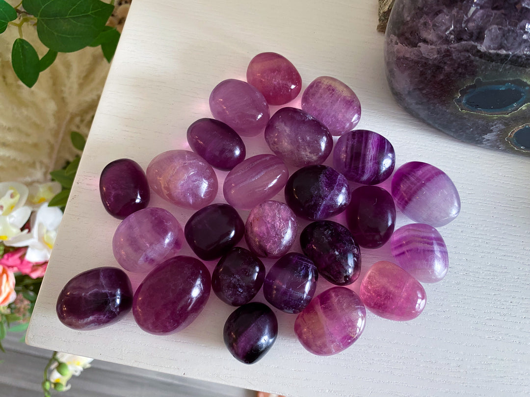 Purple Fluorite Tumble