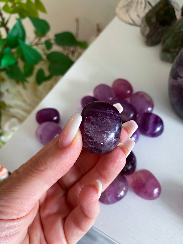 Purple Fluorite Tumble