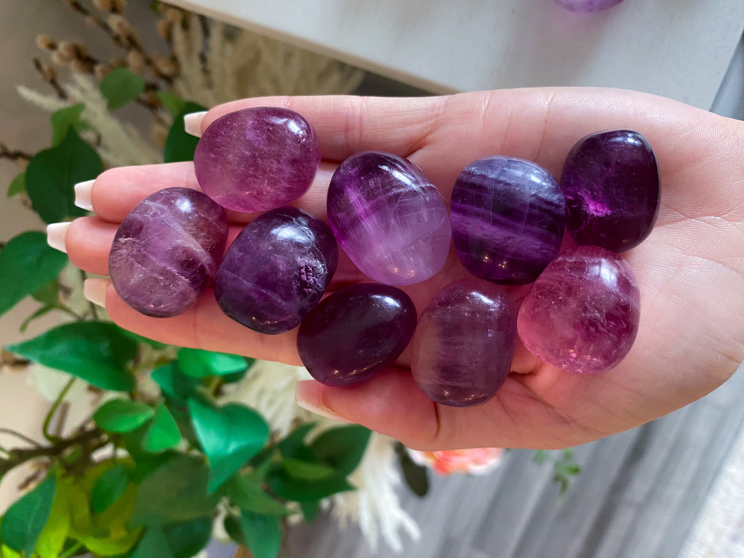 Purple Fluorite Tumble