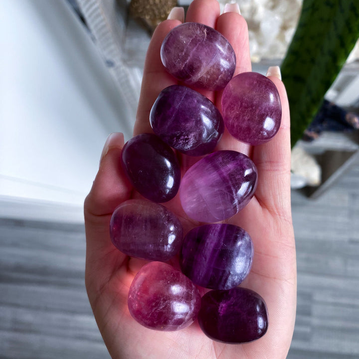 Purple Fluorite Tumble