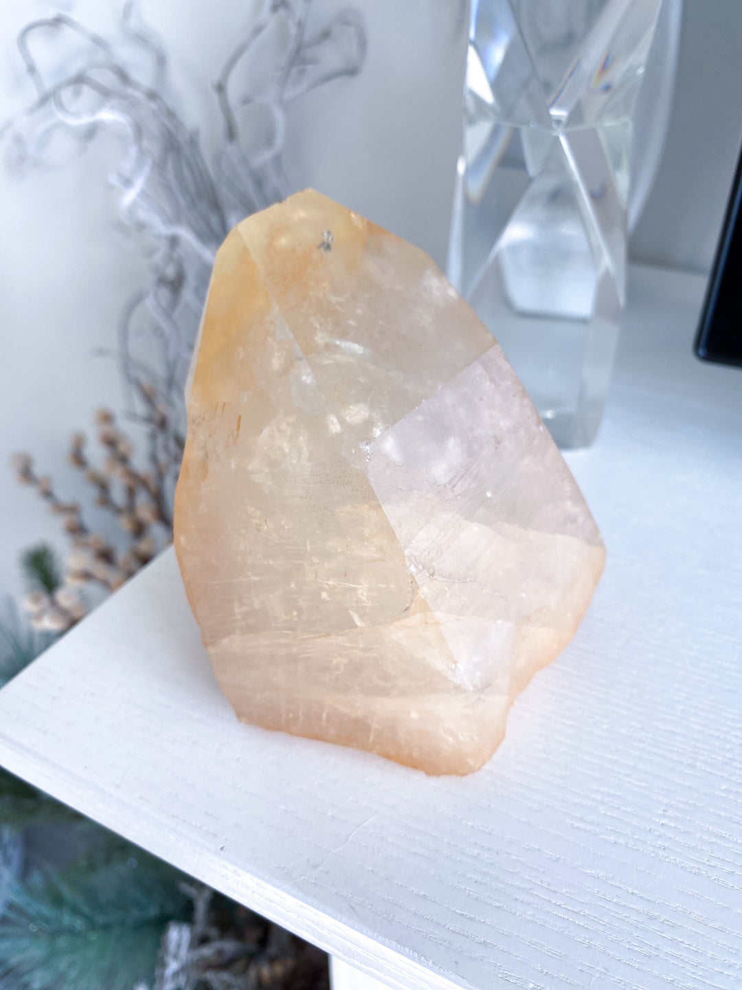 XL RARE Tangerine Quartz - 2 lb Cluster
