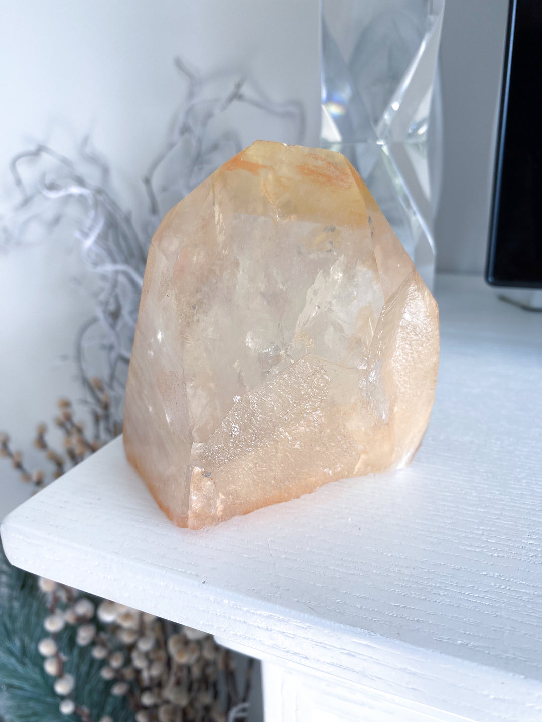 XL RARE Tangerine Quartz - 2 lb Cluster