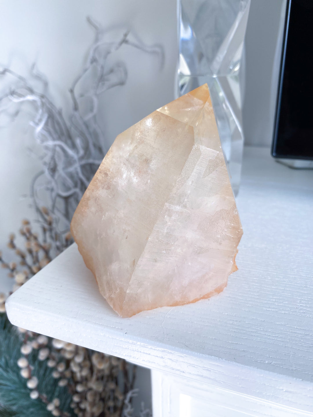 XL RARE Tangerine Quartz - 2 lb Cluster