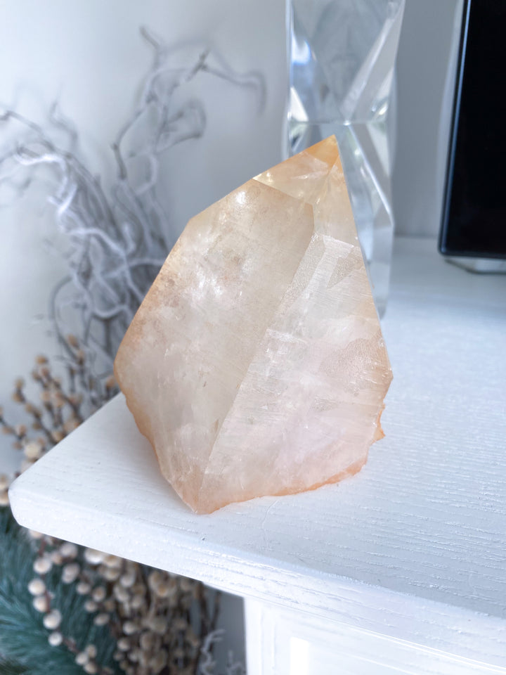 XL RARE Tangerine Quartz - 2 lb Cluster