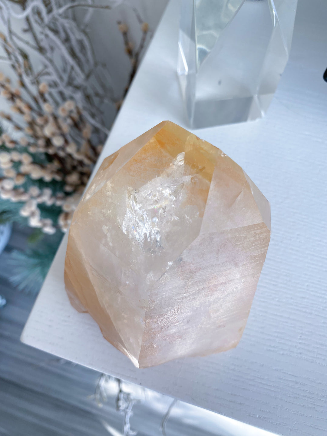 XL RARE Tangerine Quartz - 2 lb Cluster