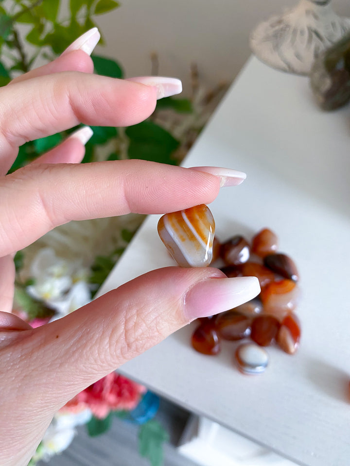 Small Banded Carnelian Tumble