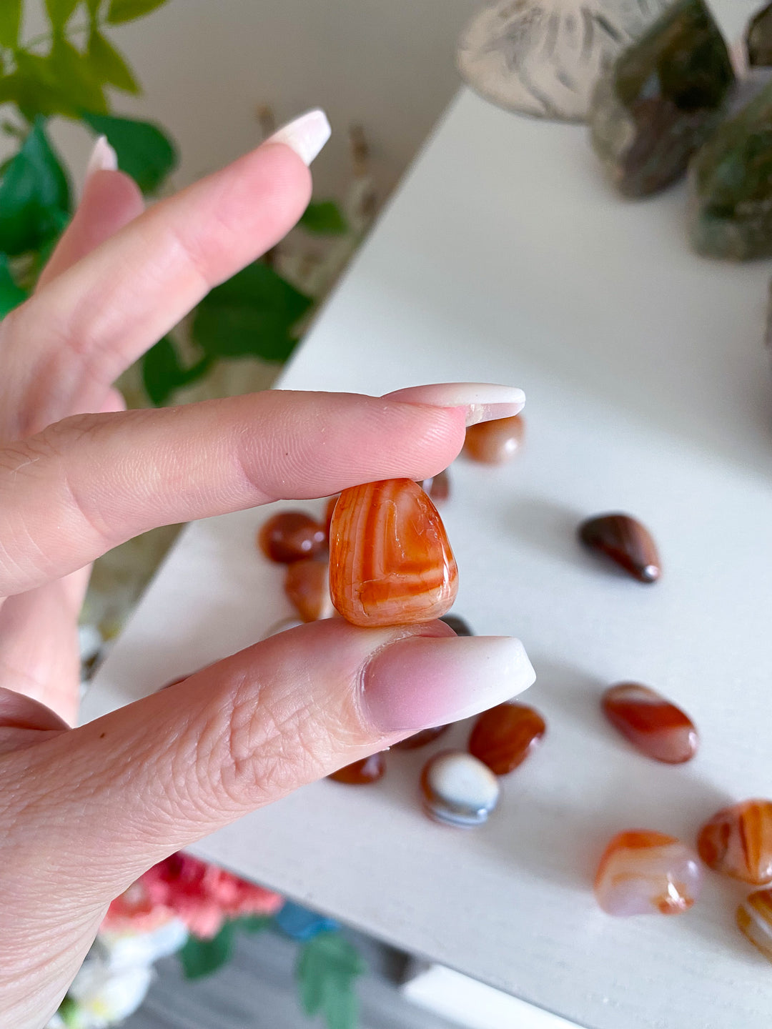 Small Banded Carnelian Tumble