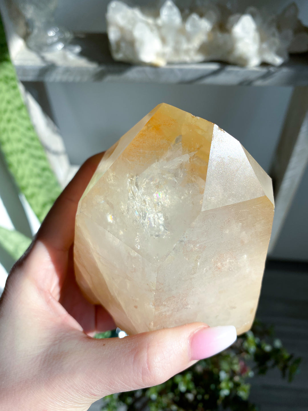 XL RARE Tangerine Quartz - 2 lb Cluster