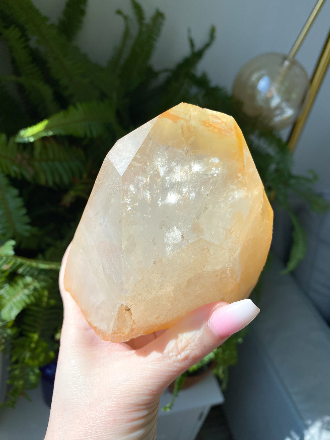 XL RARE Tangerine Quartz - 2 lb Cluster