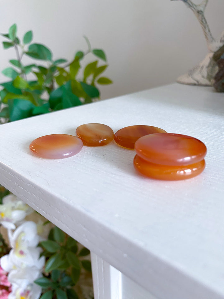 Orange Carnelian Coin