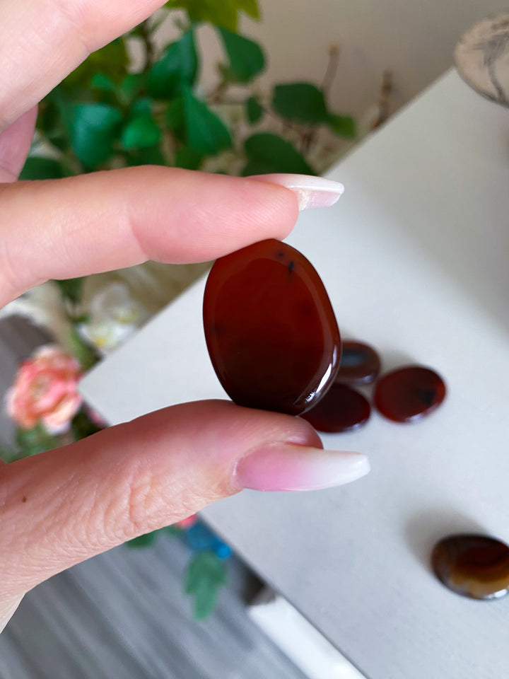 Dark Carnelian Coin