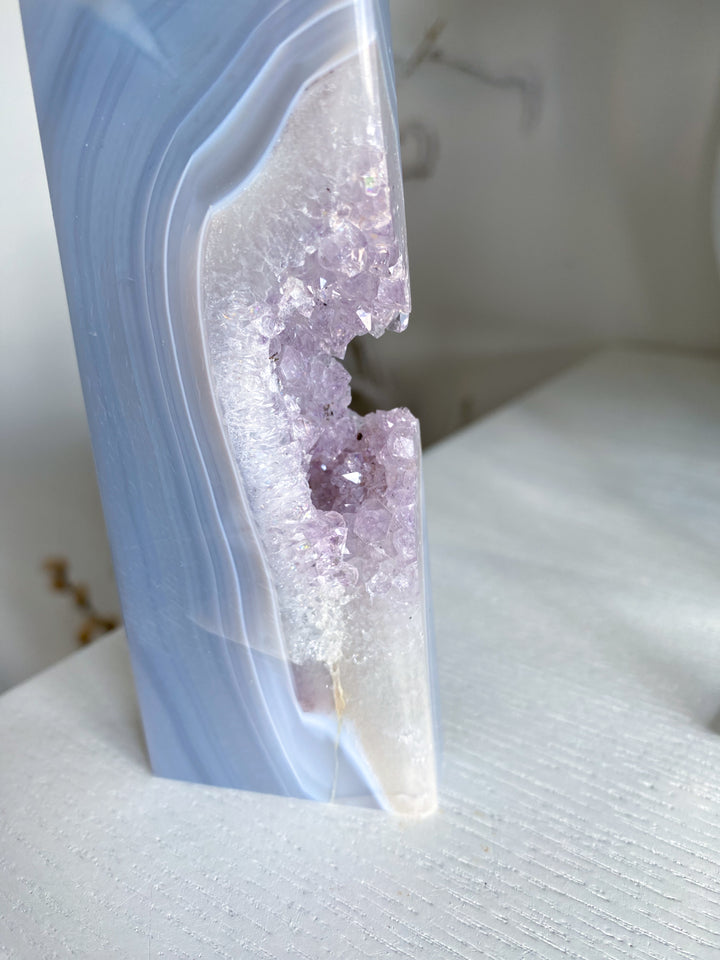 Amethyst in Agate Tower Slice
