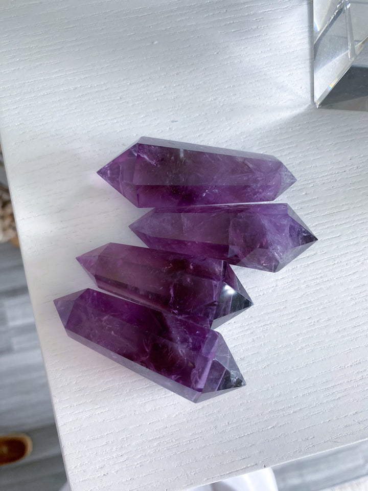 Loving Amethyst Double Terminated Point 2"