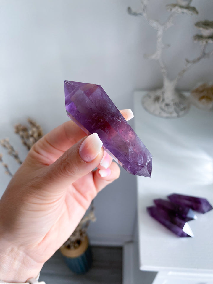 Loving Amethyst Double Terminated Point 2"