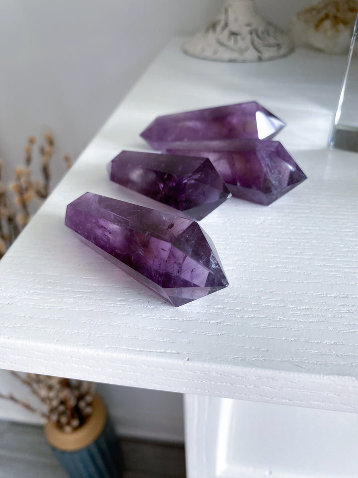 Loving Amethyst Double Terminated Point 2"