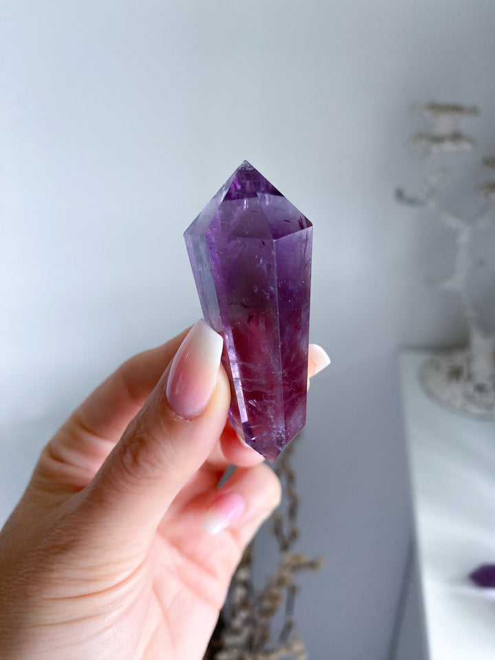 Loving Amethyst Double Terminated Point 2"