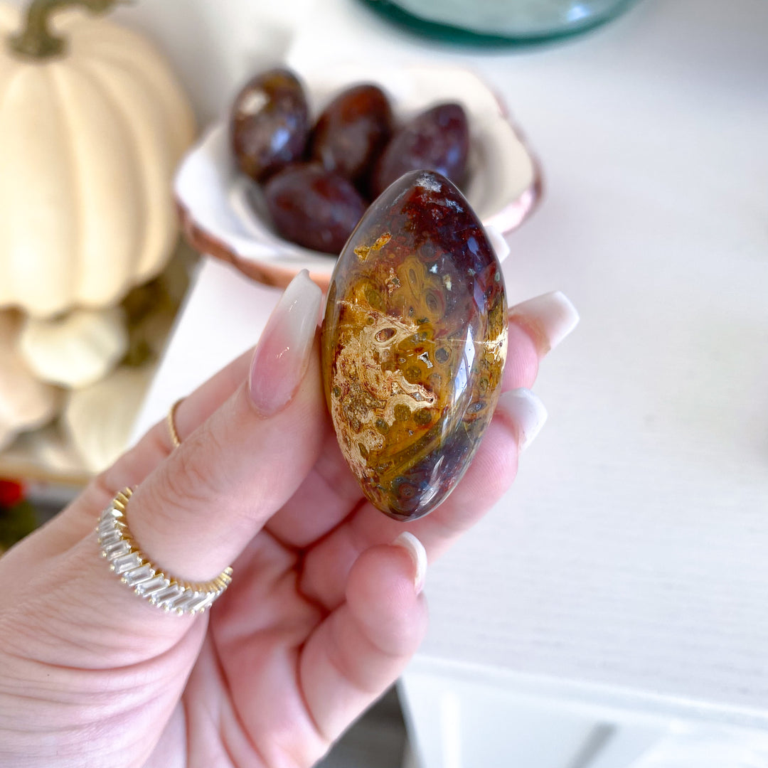 Red Moss Agate Shiva - Choose Size