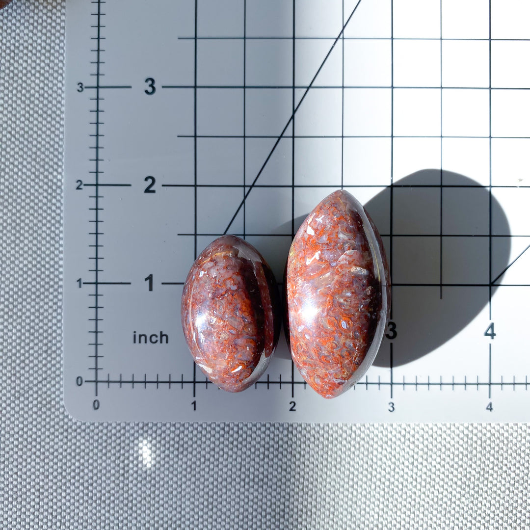 Red Moss Agate Shiva - Choose Size