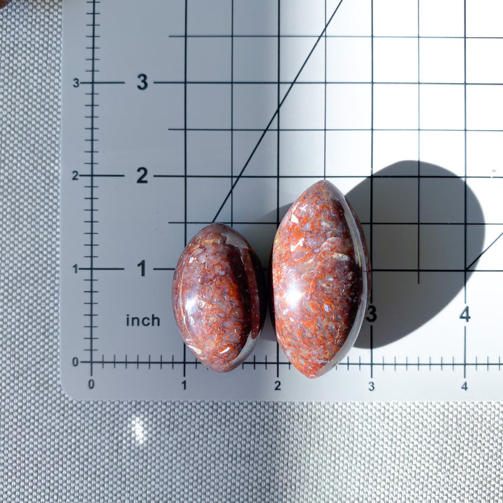Red Moss Agate Shiva - Choose Size
