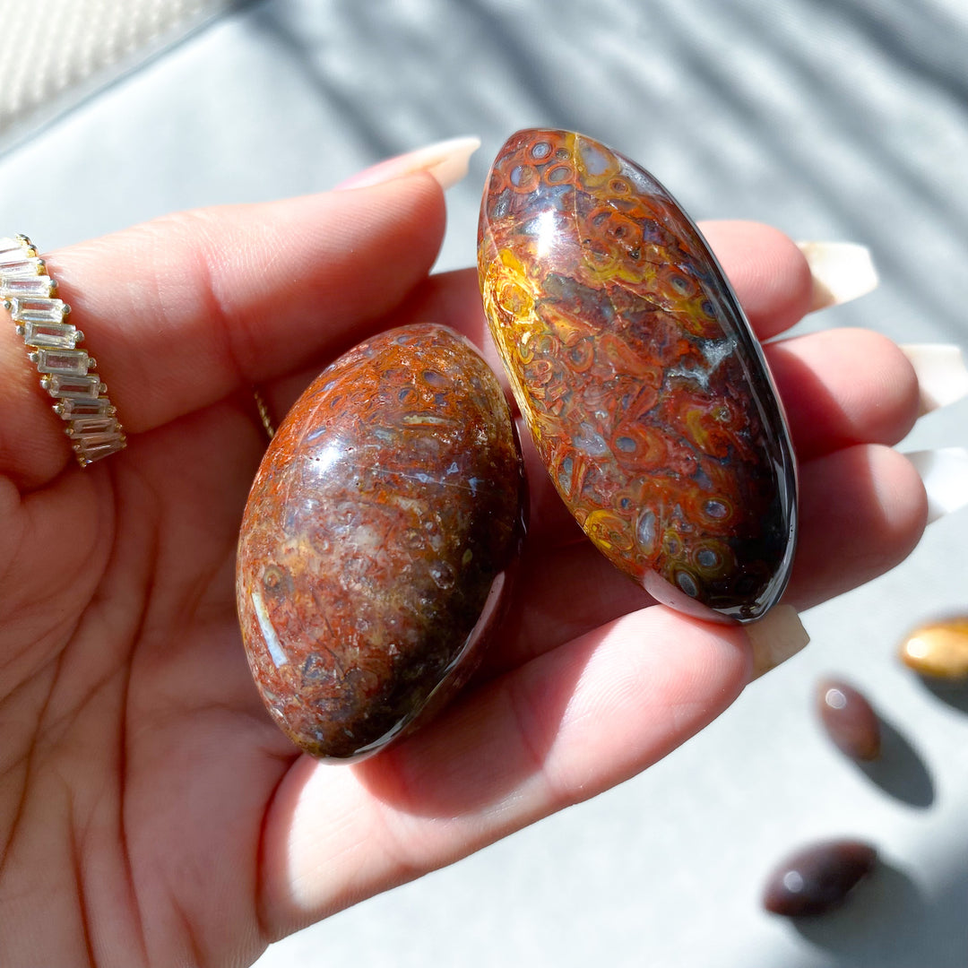 Red Moss Agate Shiva - Choose Size