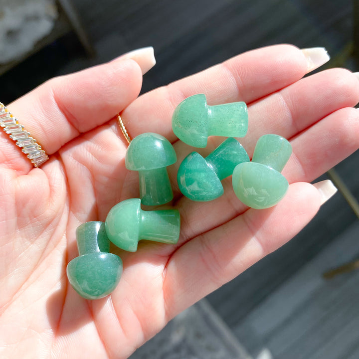 Green Aventurine Mini Mushroom