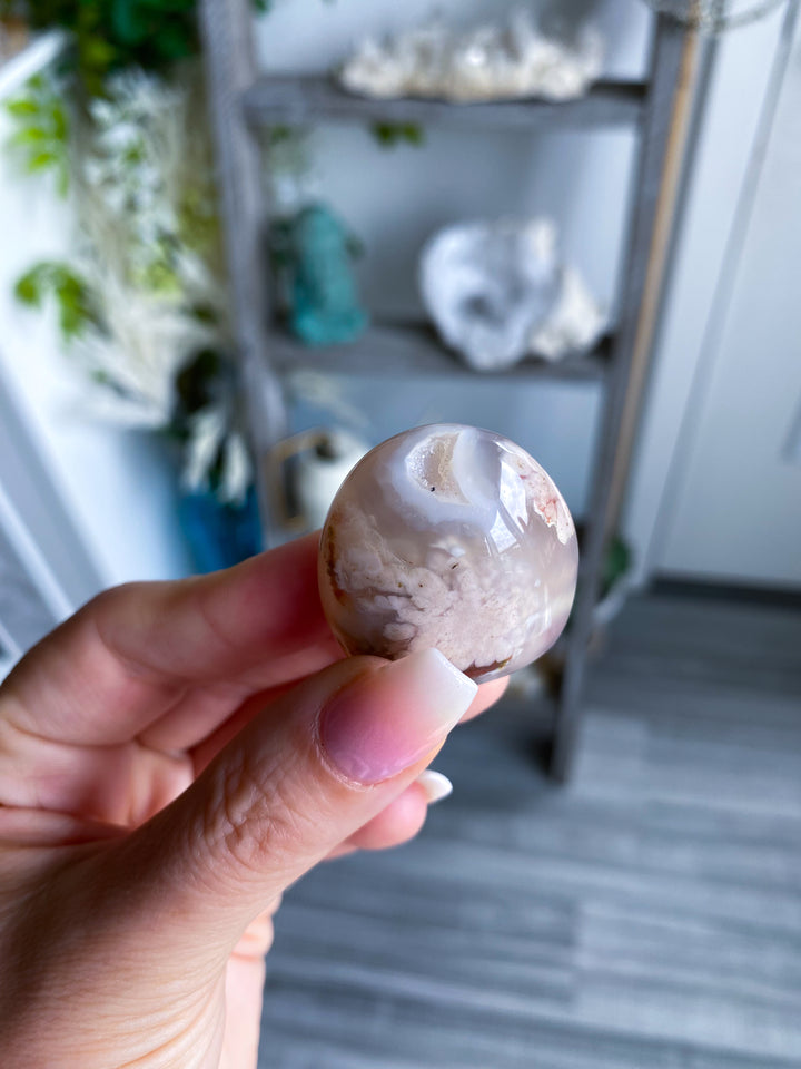 AAA Flower Agate Pebble
