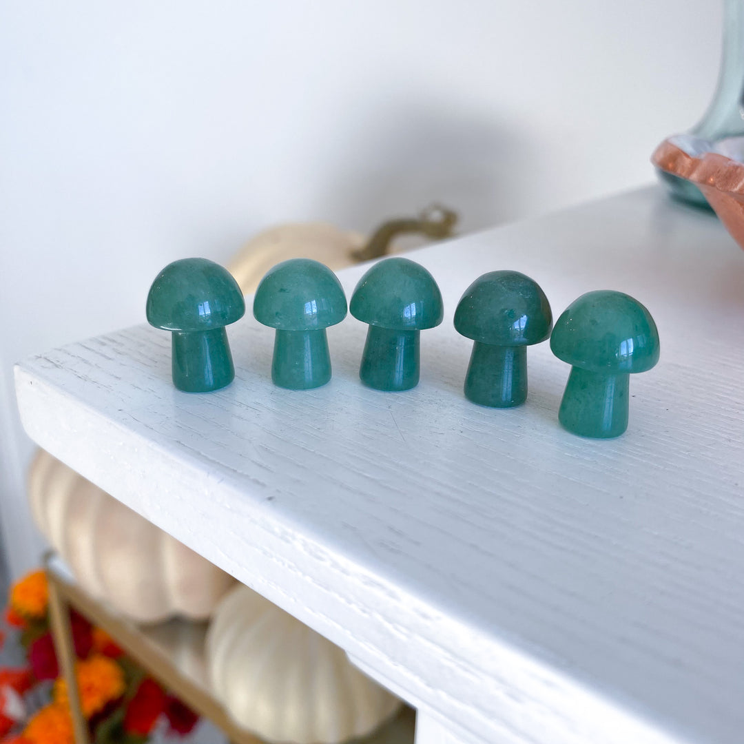 Green Aventurine Mini Mushroom