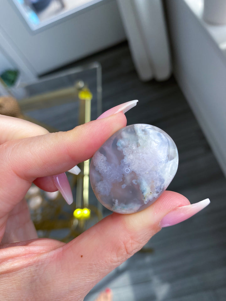 AAA Flower Agate Pebble