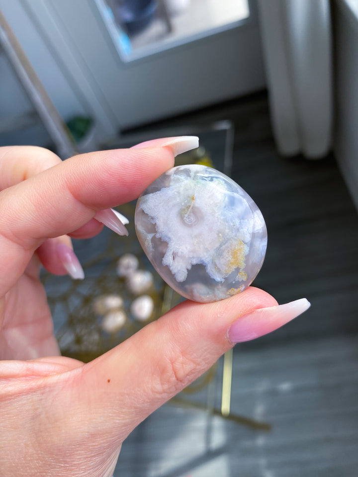 AAA Flower Agate Pebble