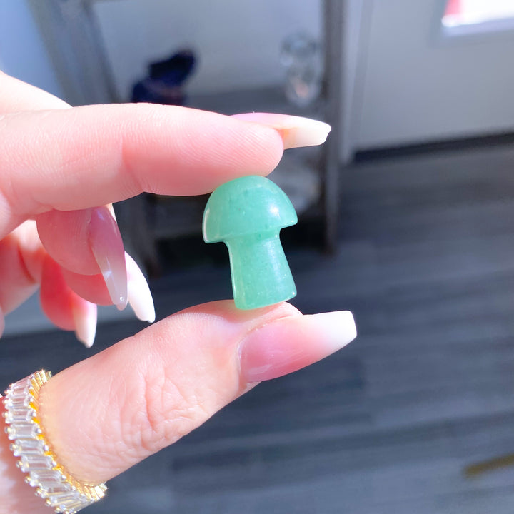 Green Aventurine Mini Mushroom