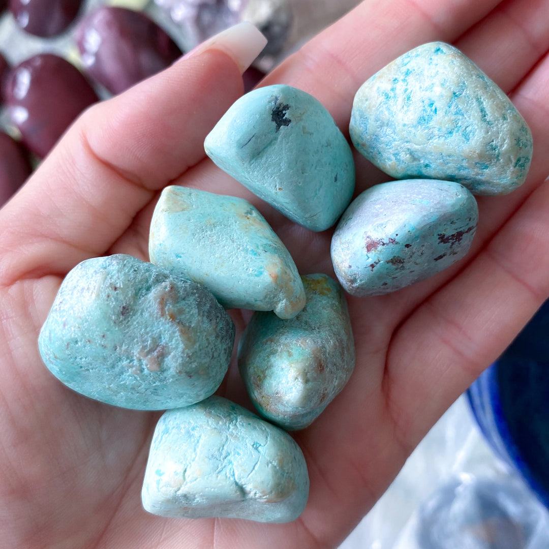 Peruvian Turquoise Tumble Stone