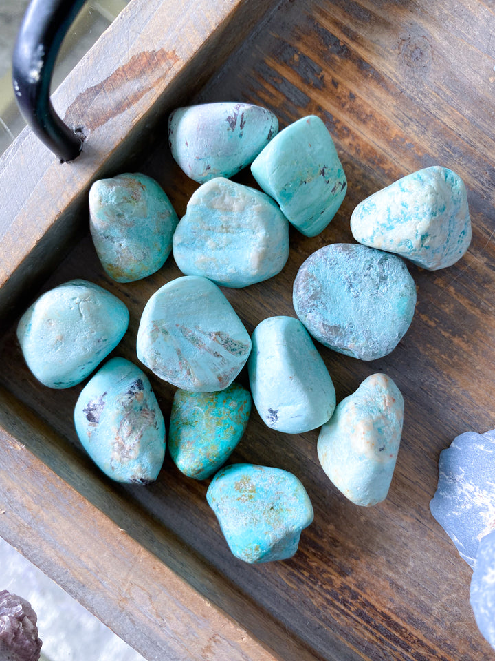 Peruvian Turquoise Tumble Stone