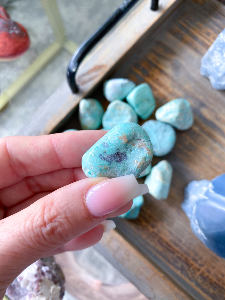 Peruvian Turquoise Tumble Stone