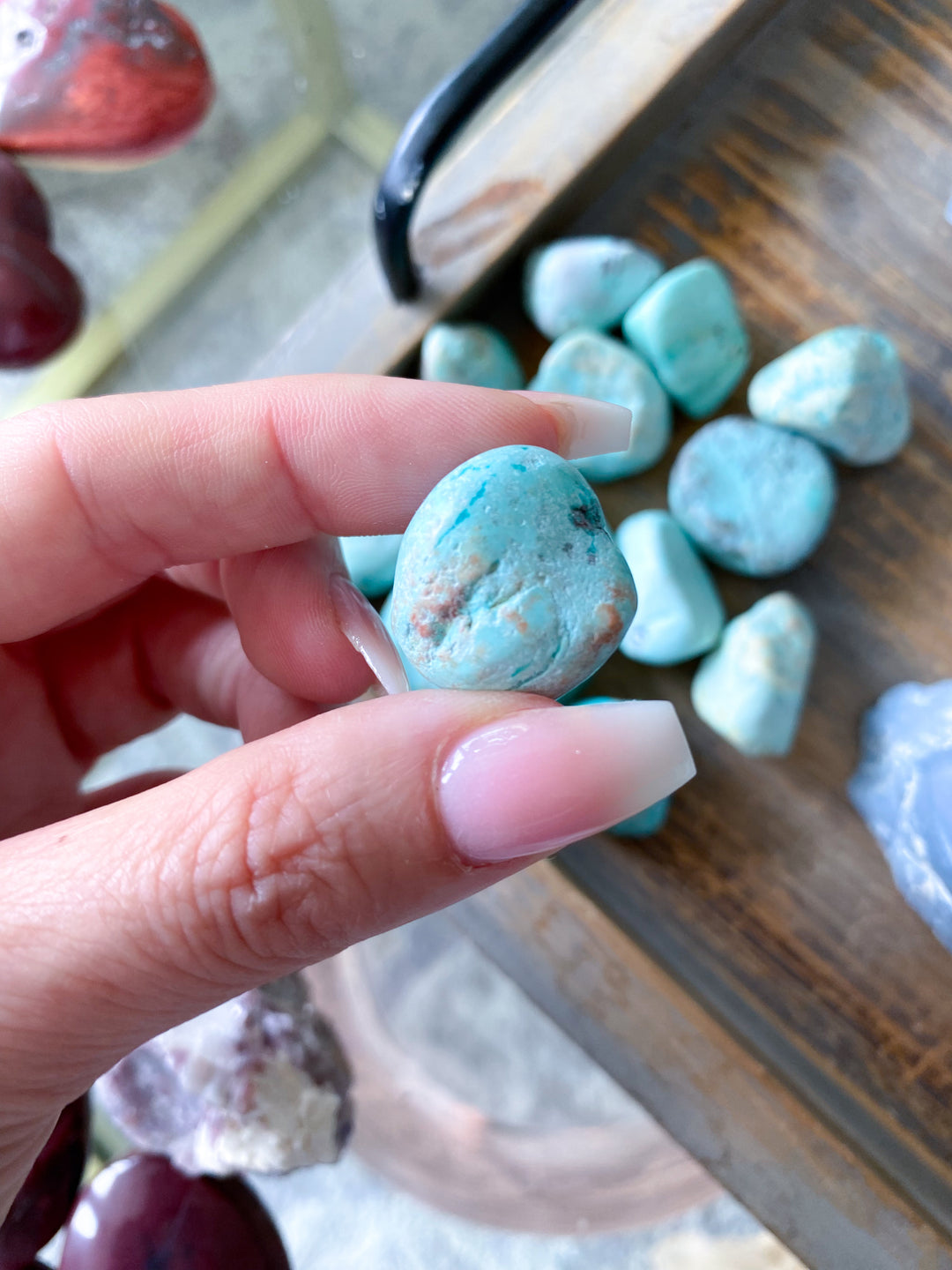 Peruvian Turquoise Tumble Stone