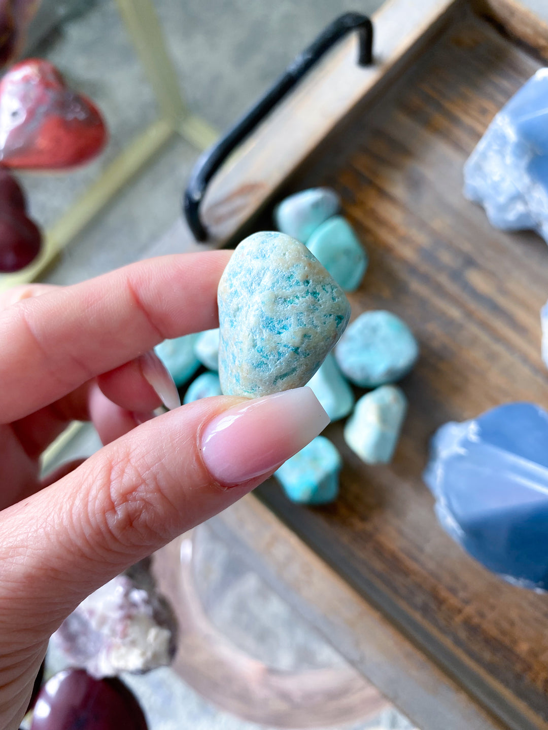 Peruvian Turquoise Tumble Stone