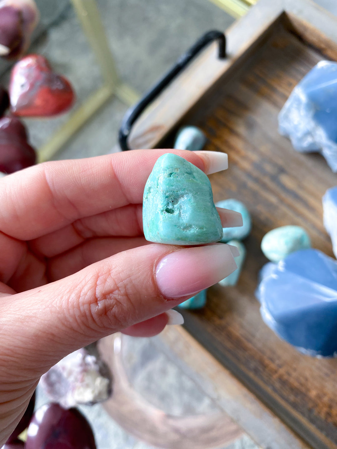 Peruvian Turquoise Tumble Stone