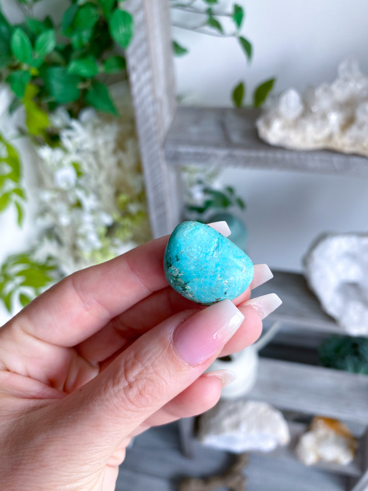 Bright Peruvian Turquoise Tumble #1